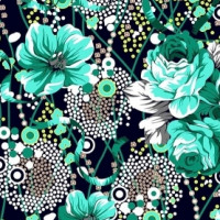 Полотно трикотажное Кулирка 30/1 набивная в рулоне  в Краснодаре